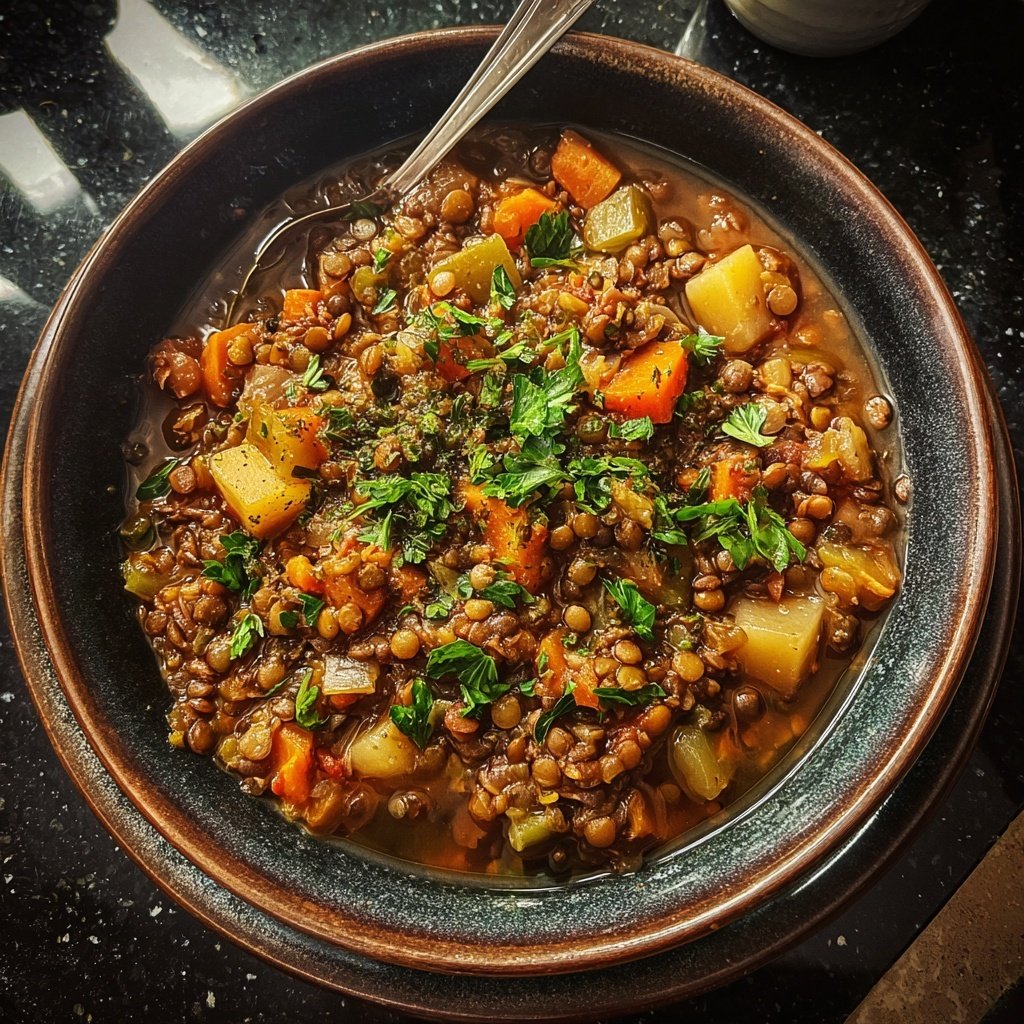 Ground Beef And Lentil Stew