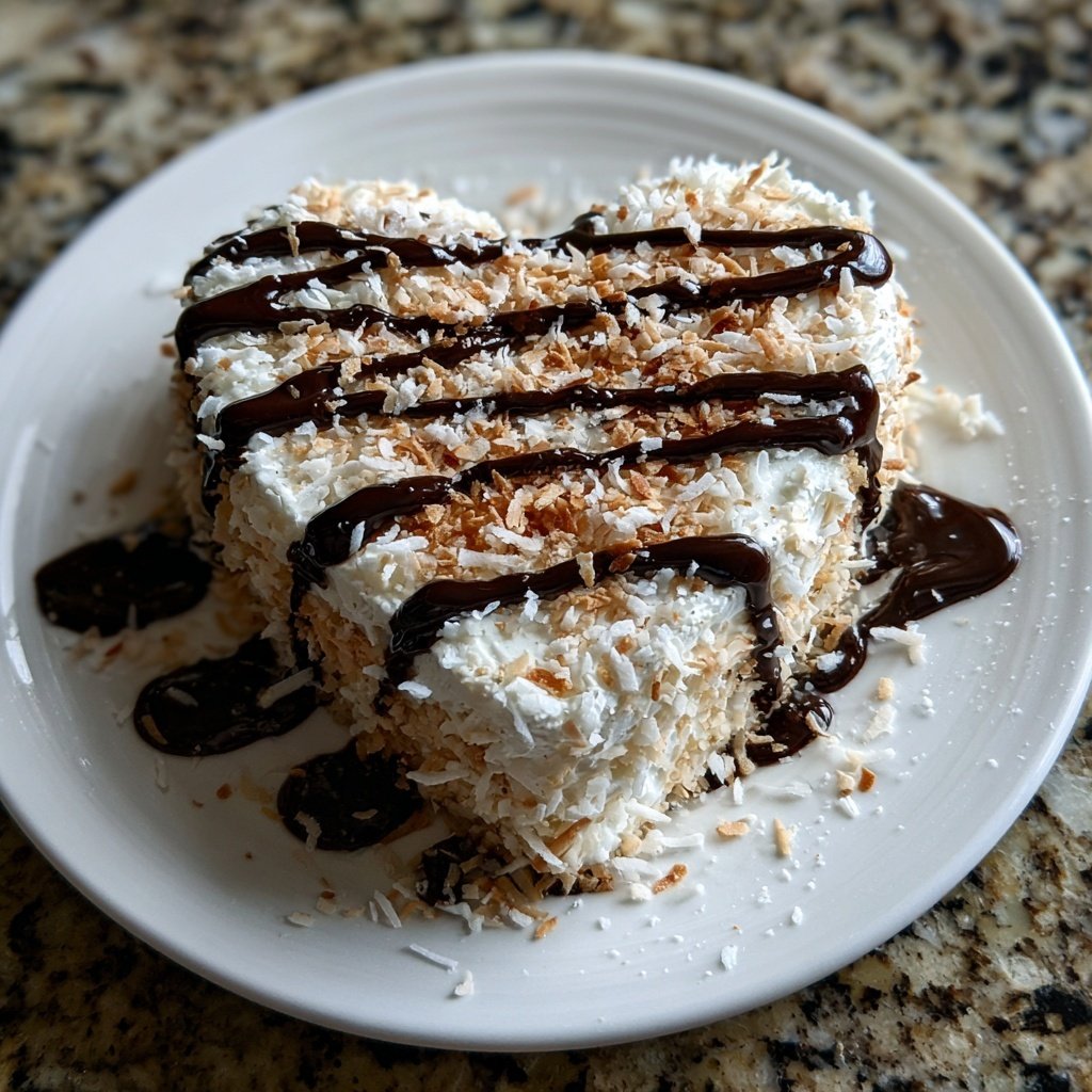 Mini Heart Cake with Coconut Cream