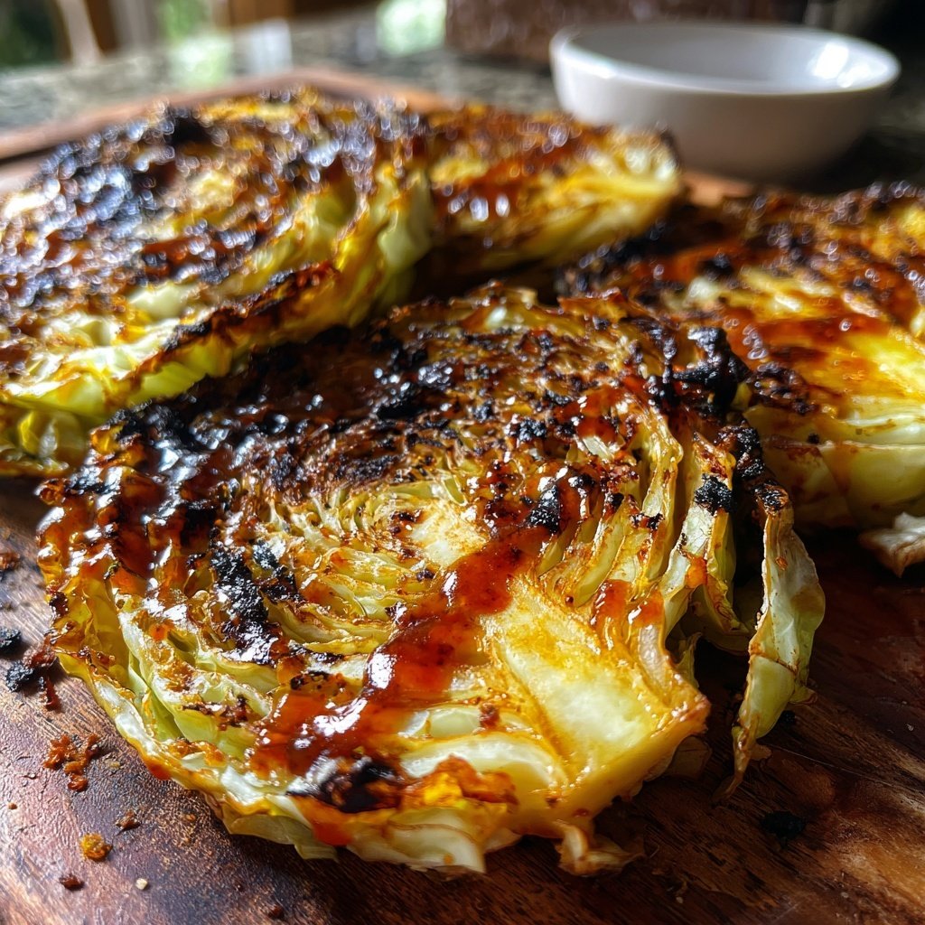 Jamaican Roasted Cabbage Steaks
