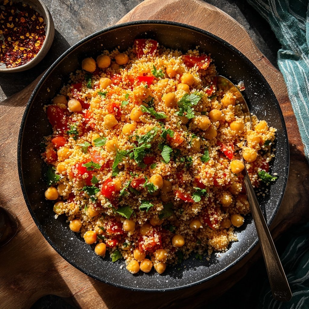 Spiced Chickpea Tomato Couscous