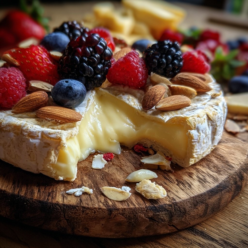 Valentine Cheese Board with Fruit