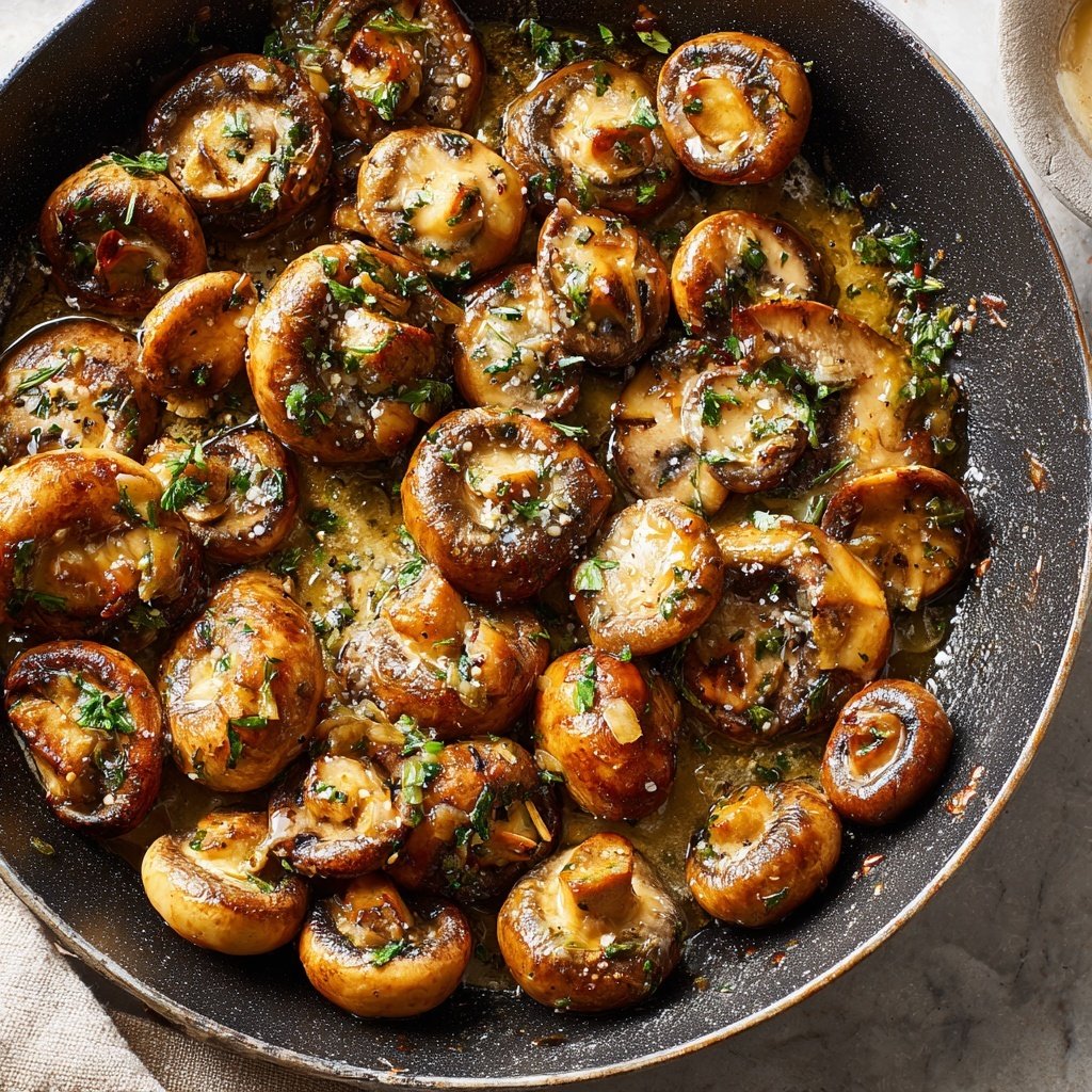 Romantic Garlic Butter Mushroom Skillet